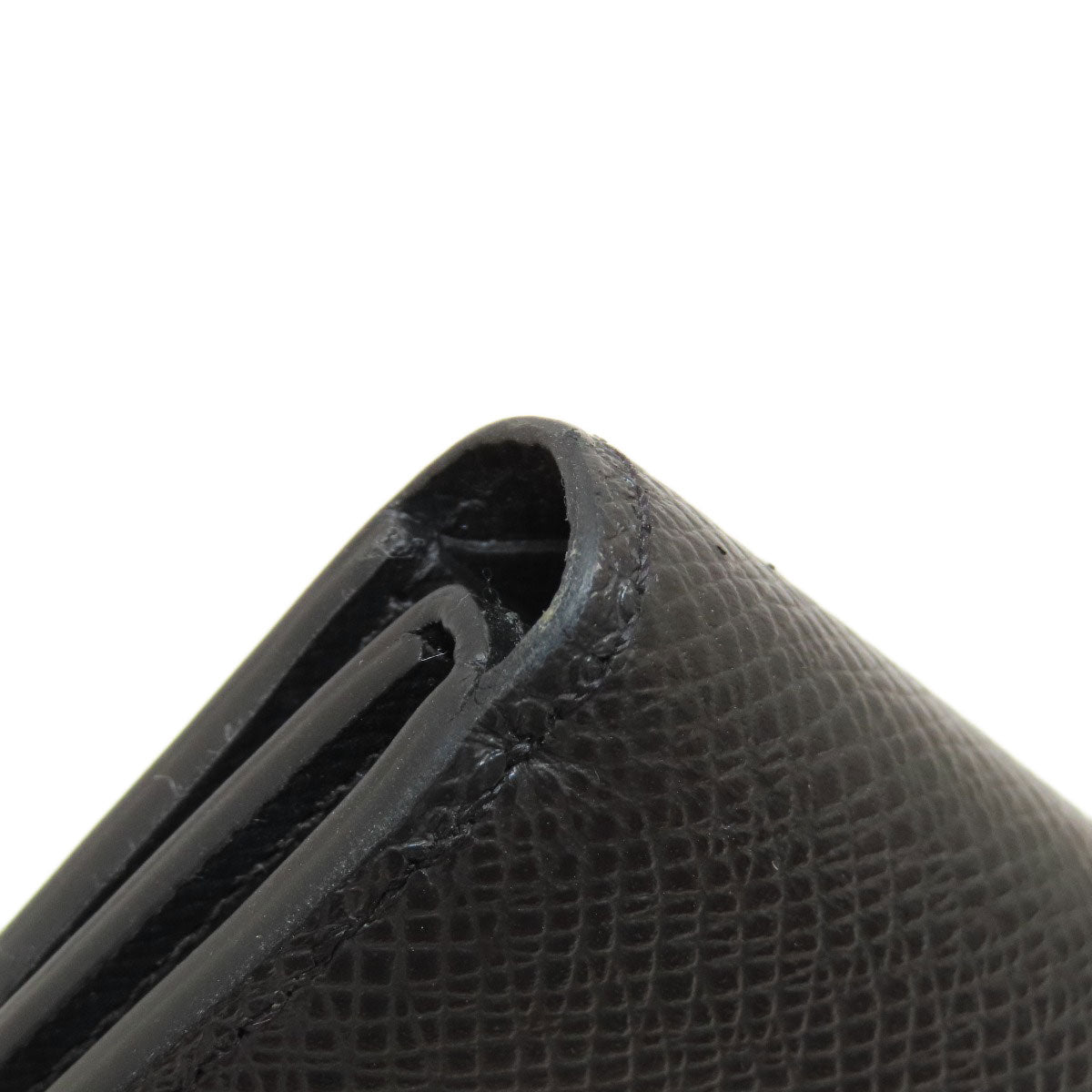 LOUIS VUITTON Bifold Wallet M62045 Taiga Leather black Portefeuille Amerigo NM mens  d