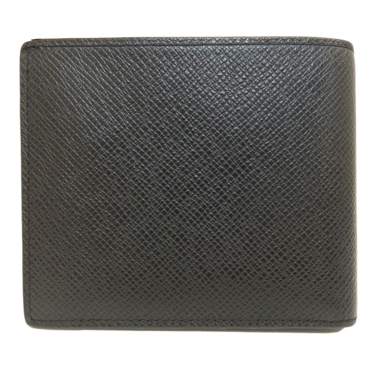 LOUIS VUITTON Bifold Wallet M62045 Taiga Leather black Portefeuille Amerigo NM mens  d