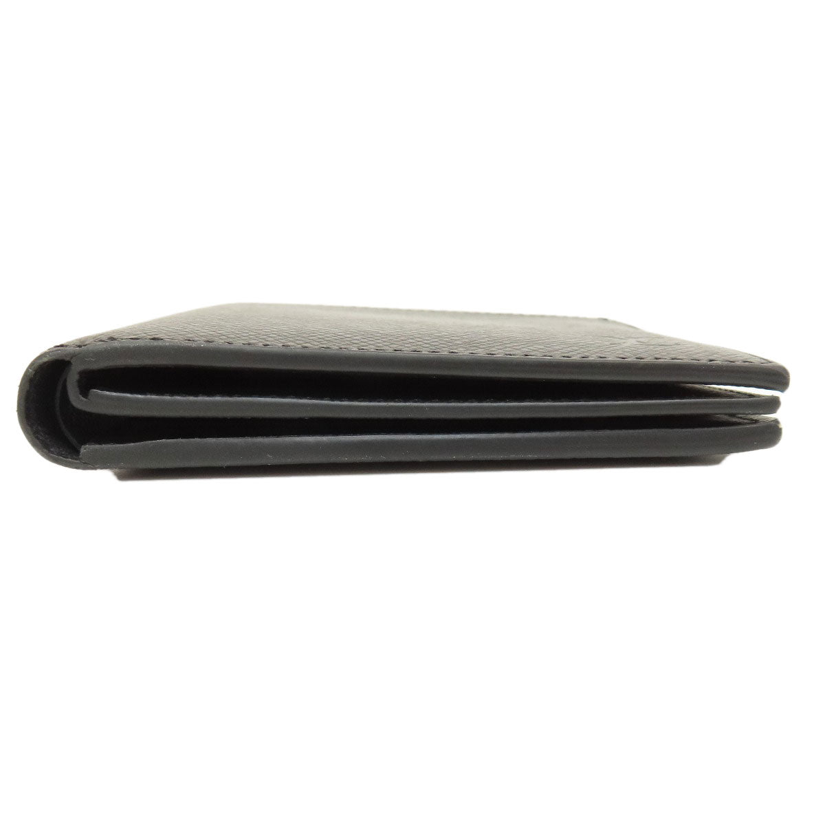 LOUIS VUITTON Bifold Wallet M62045 Taiga Leather black Portefeuille Amerigo NM mens  d