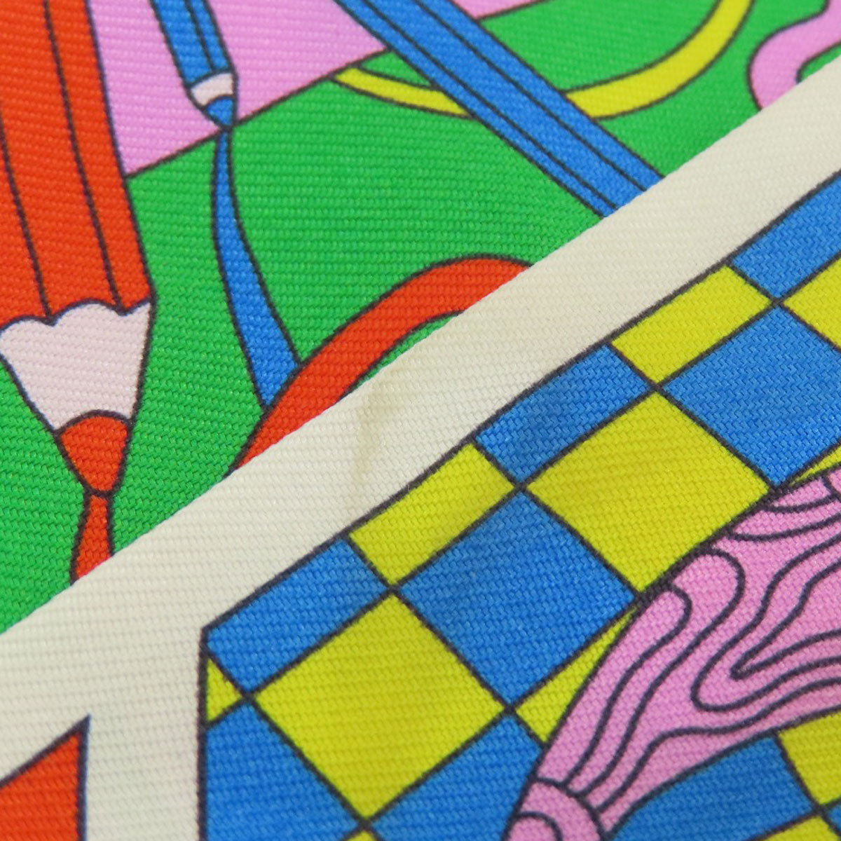 HERMES scarf silk white Twilly Women  d