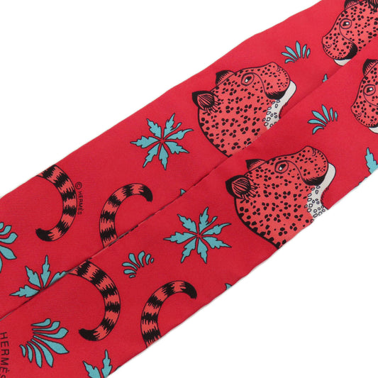 HERMES scarf silk Red Twilly Women  d