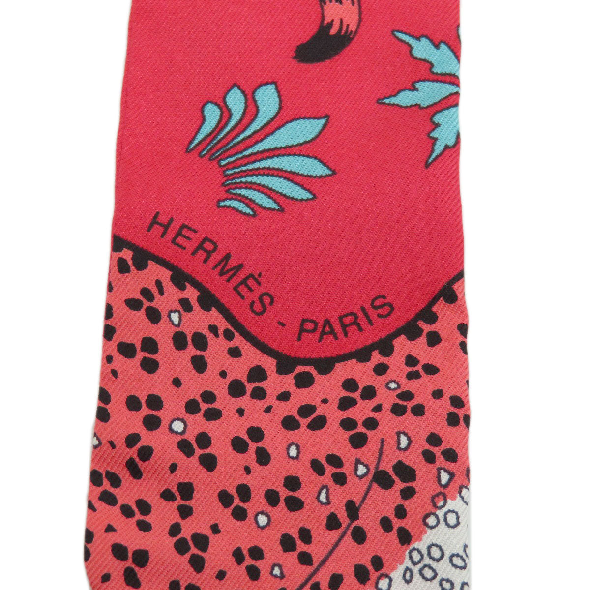 HERMES scarf silk Red Twilly Women  d