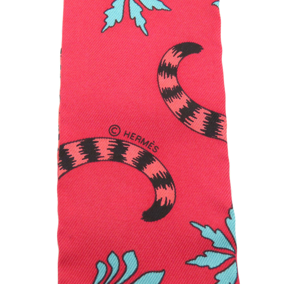 HERMES scarf silk Red Twilly Women  d