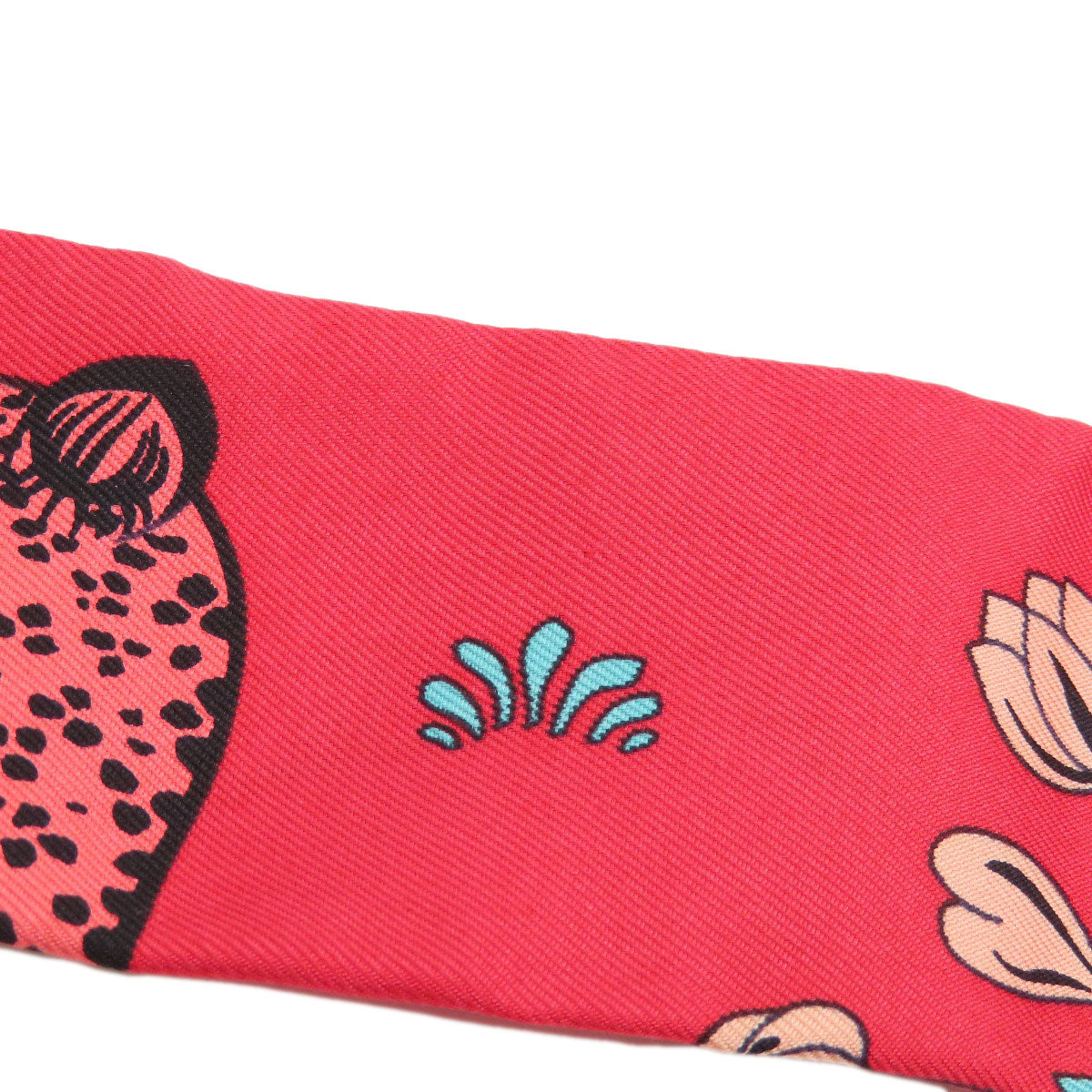 HERMES scarf silk Red Twilly Women  d