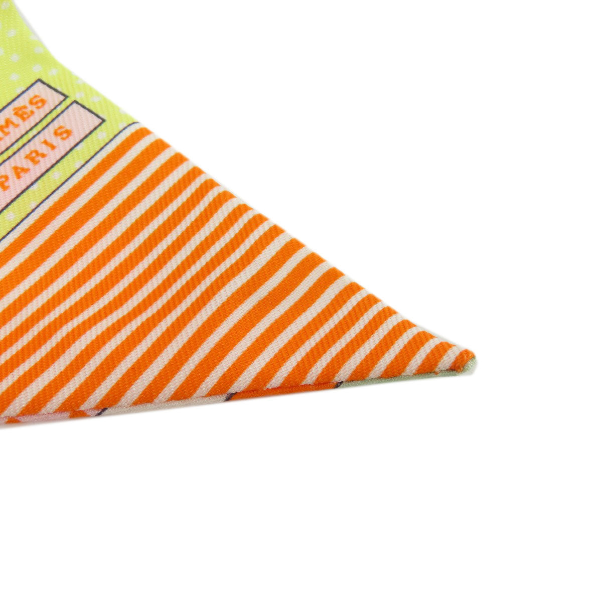 HERMES scarf silk Orange Twilly Women  d