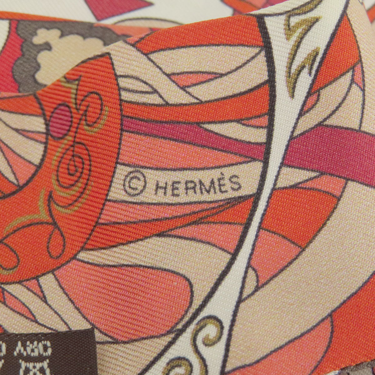 HERMES scarf silk Red Twilly Women  d
