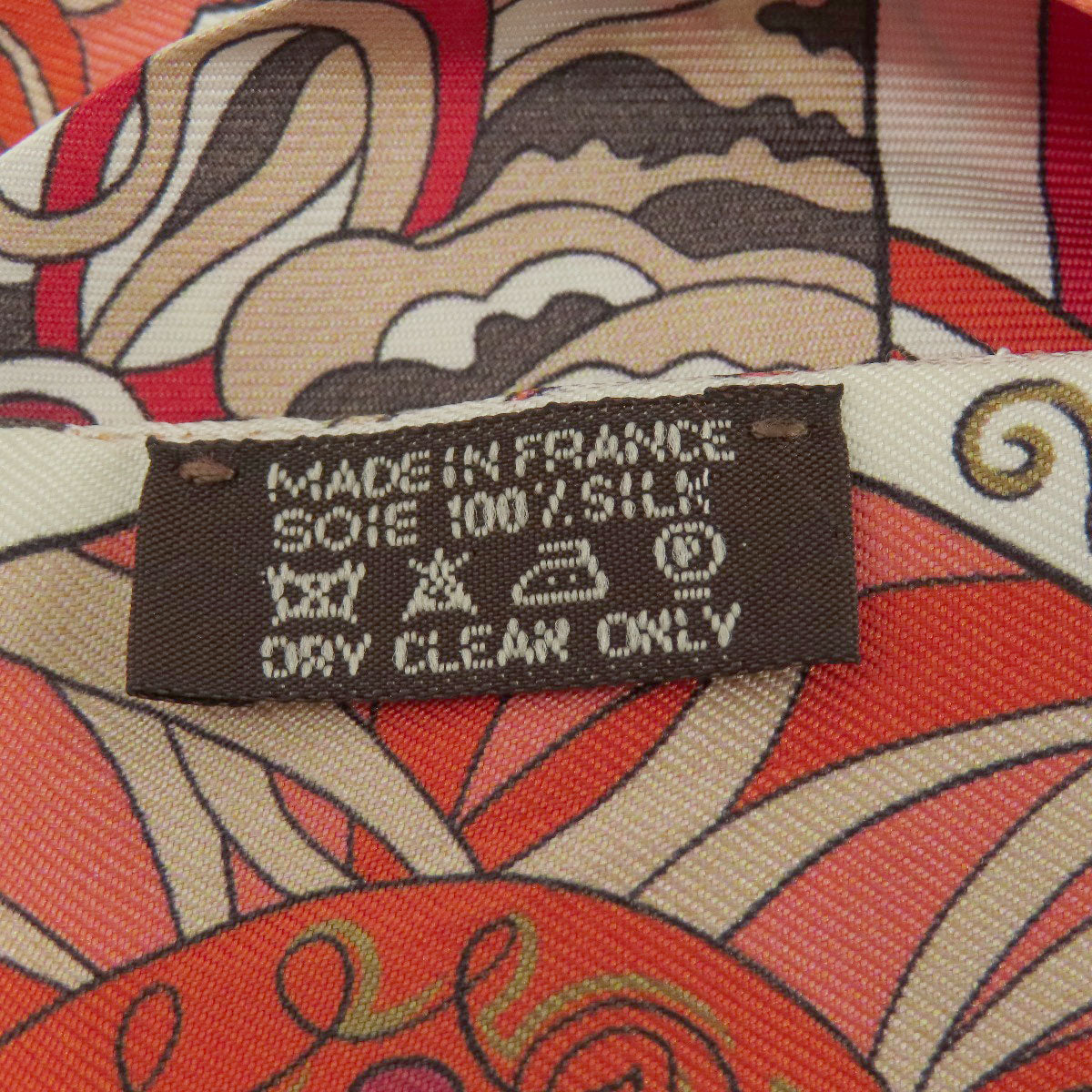 HERMES scarf silk Red Twilly Women  d