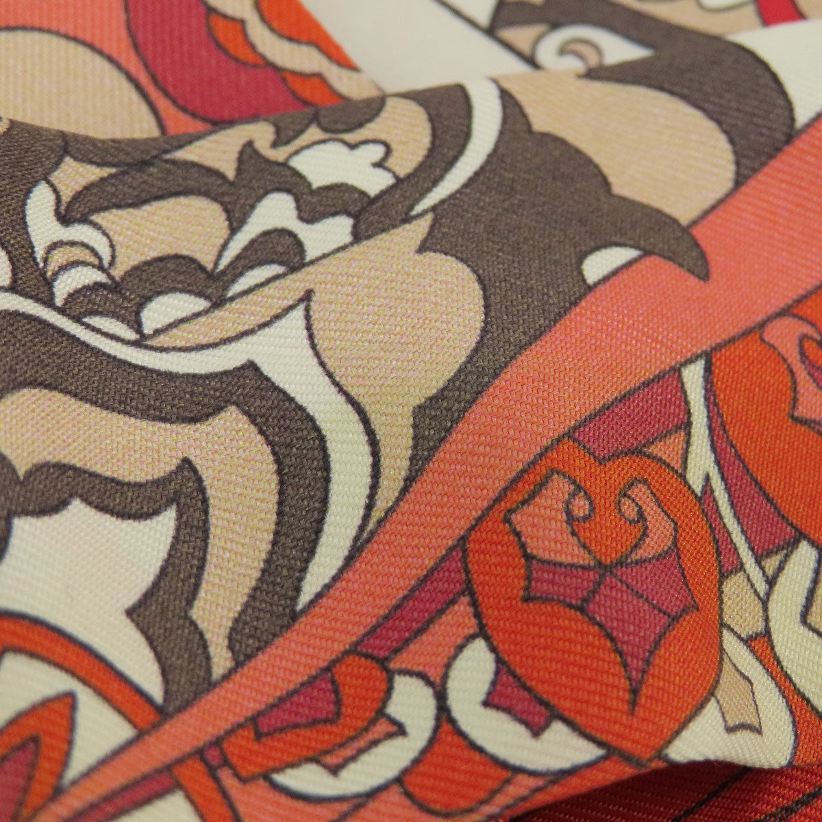 HERMES scarf silk Red Twilly Women  d