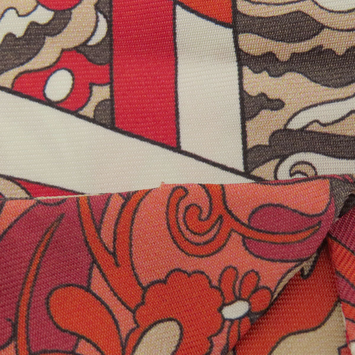 HERMES scarf silk Red Twilly Women  d