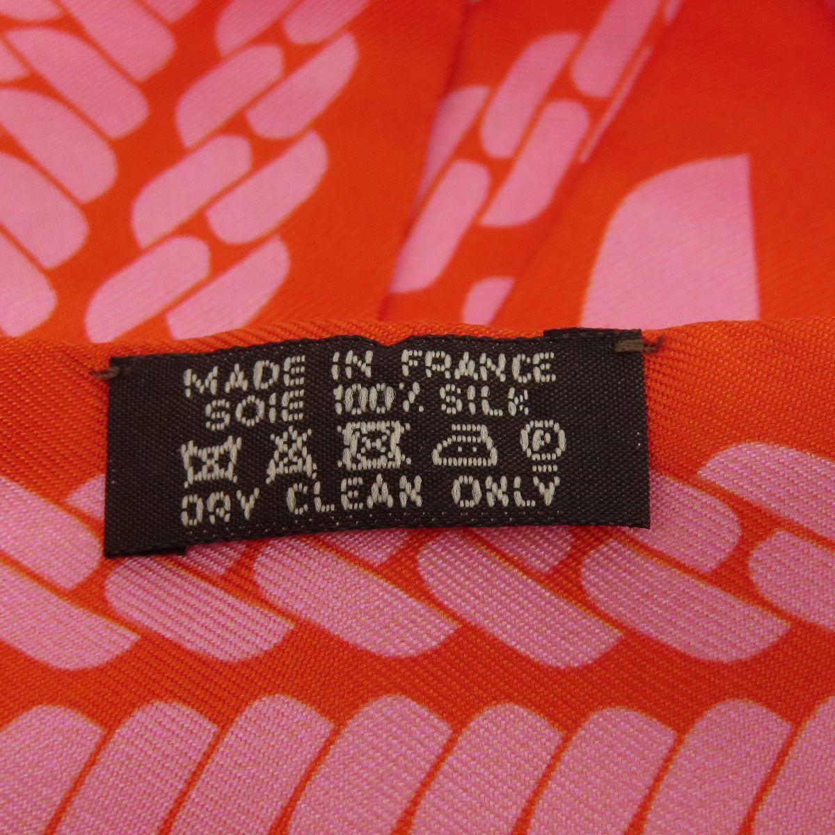 HERMES scarf silk Orange Twilly Women  d