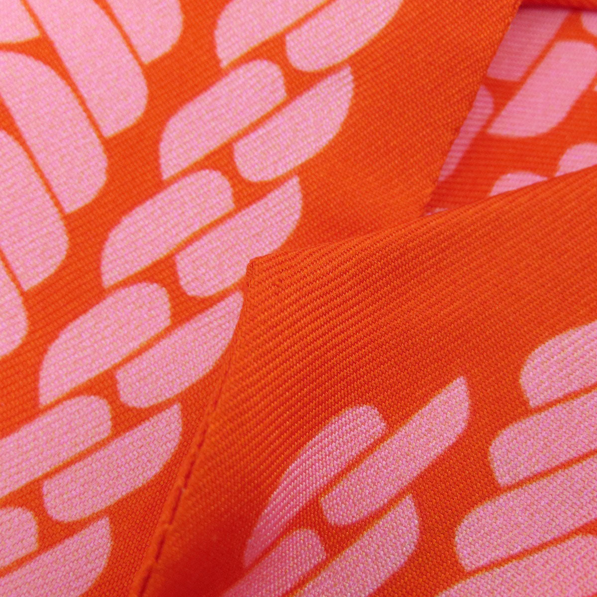 HERMES scarf silk Orange Twilly Women  d