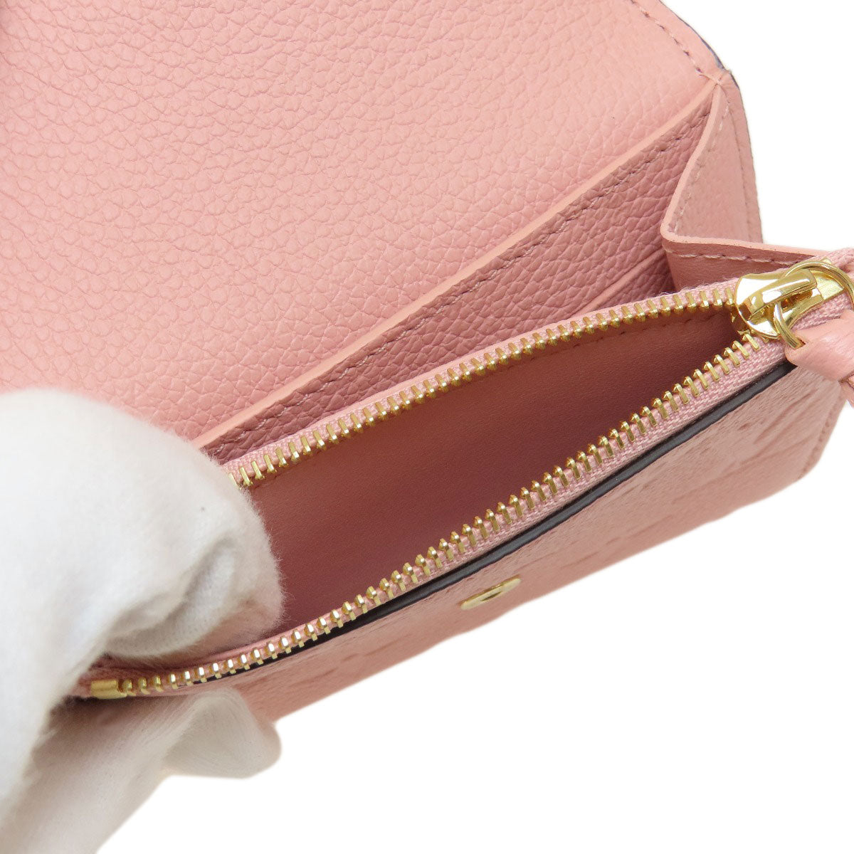 LOUIS VUITTON Coin case M81520 Ann Platt pink Portomone Rosali Rose Poodle Women  d