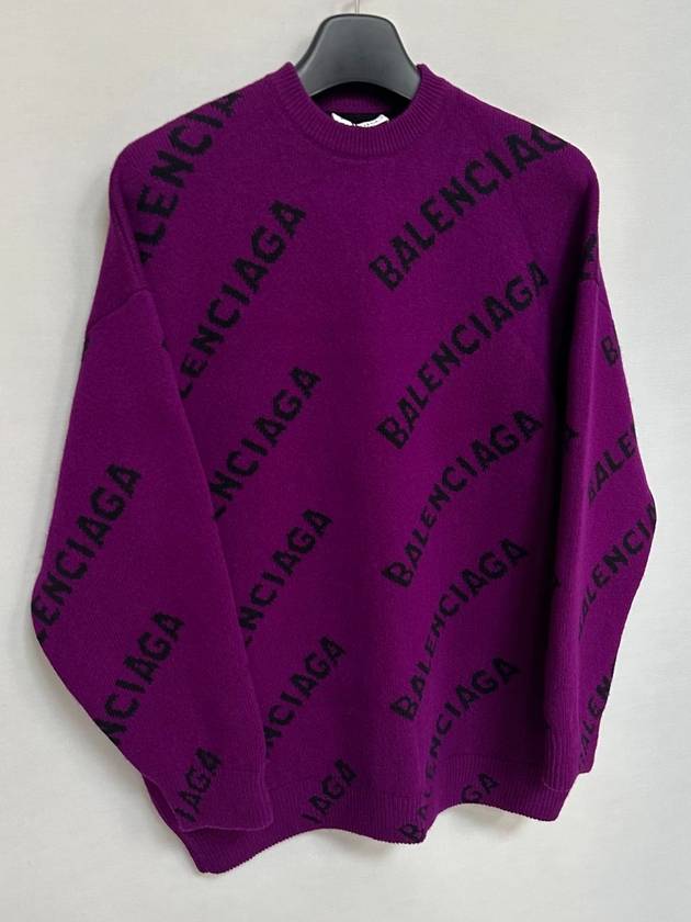 Luxury Balenciaga Trending 2025 Logo over knit sweater 110