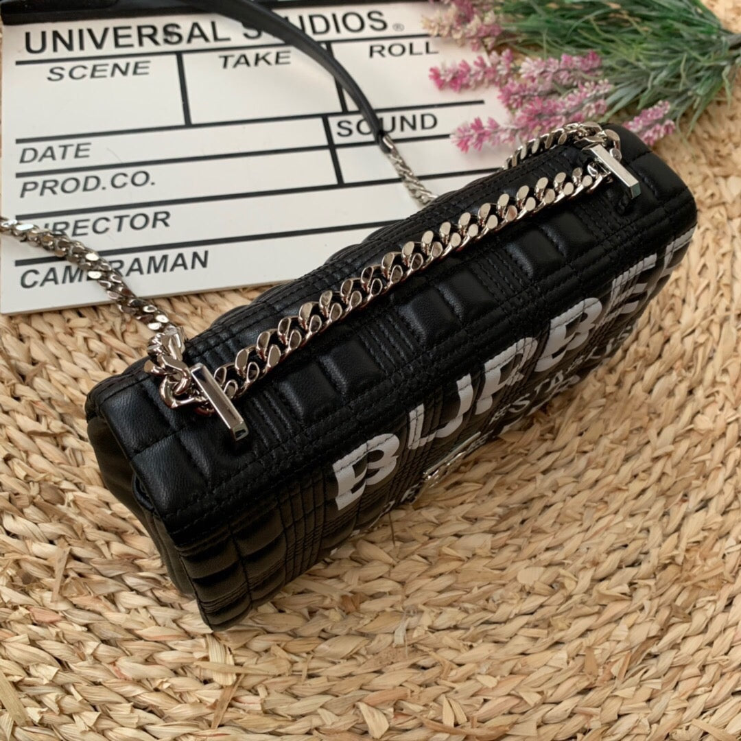 Top Quality Horseferry Print Quilted Small Lola Bag Monogram Black For Women, Bags 9in/23cm 80216191