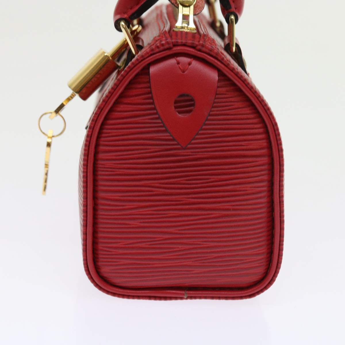 LOUIS VUITTON Epi Mini Speedy Hand Bag SPO 2way Red LV Auth 56797A