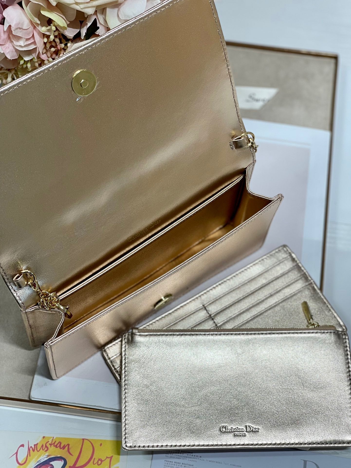 Top Quality Lady Pouch Gold, For Women, Womens Handbags 8.5in/21.5cm CD
