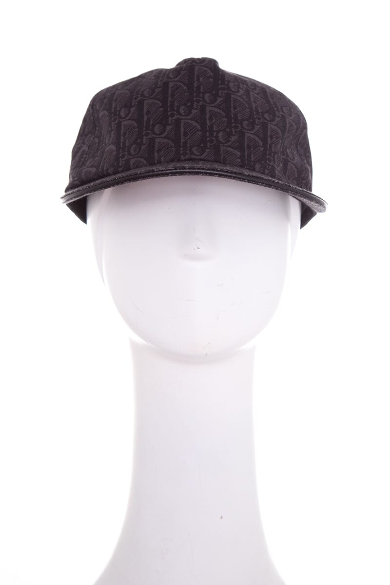 Dior 2020 Safari Print Oblique Charcoal Baseball Cap SZ L