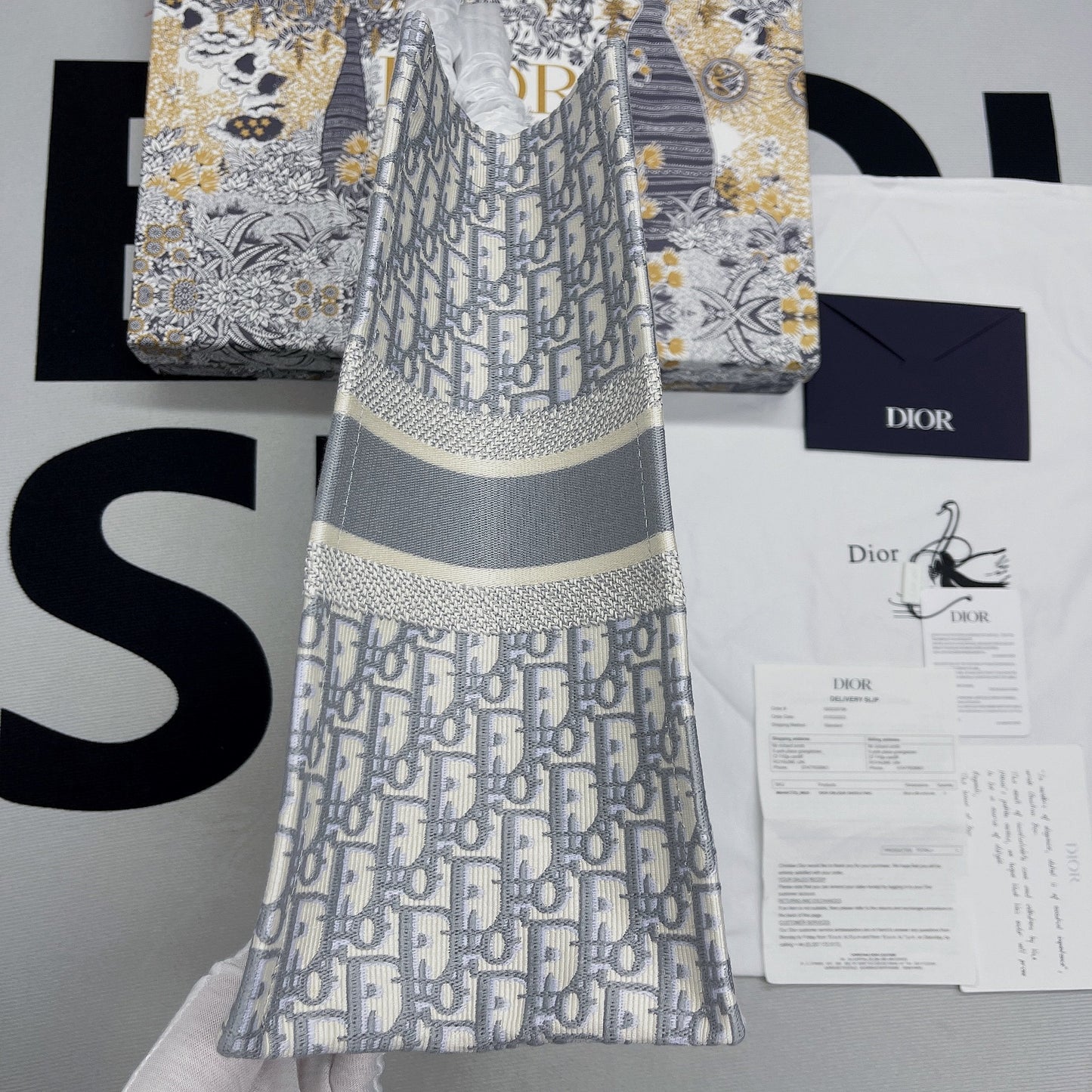 Top Quality Large Book Tote Gray, For Women, Womens Handbags 16.5in/42cm CD M1286ZRIW_M932