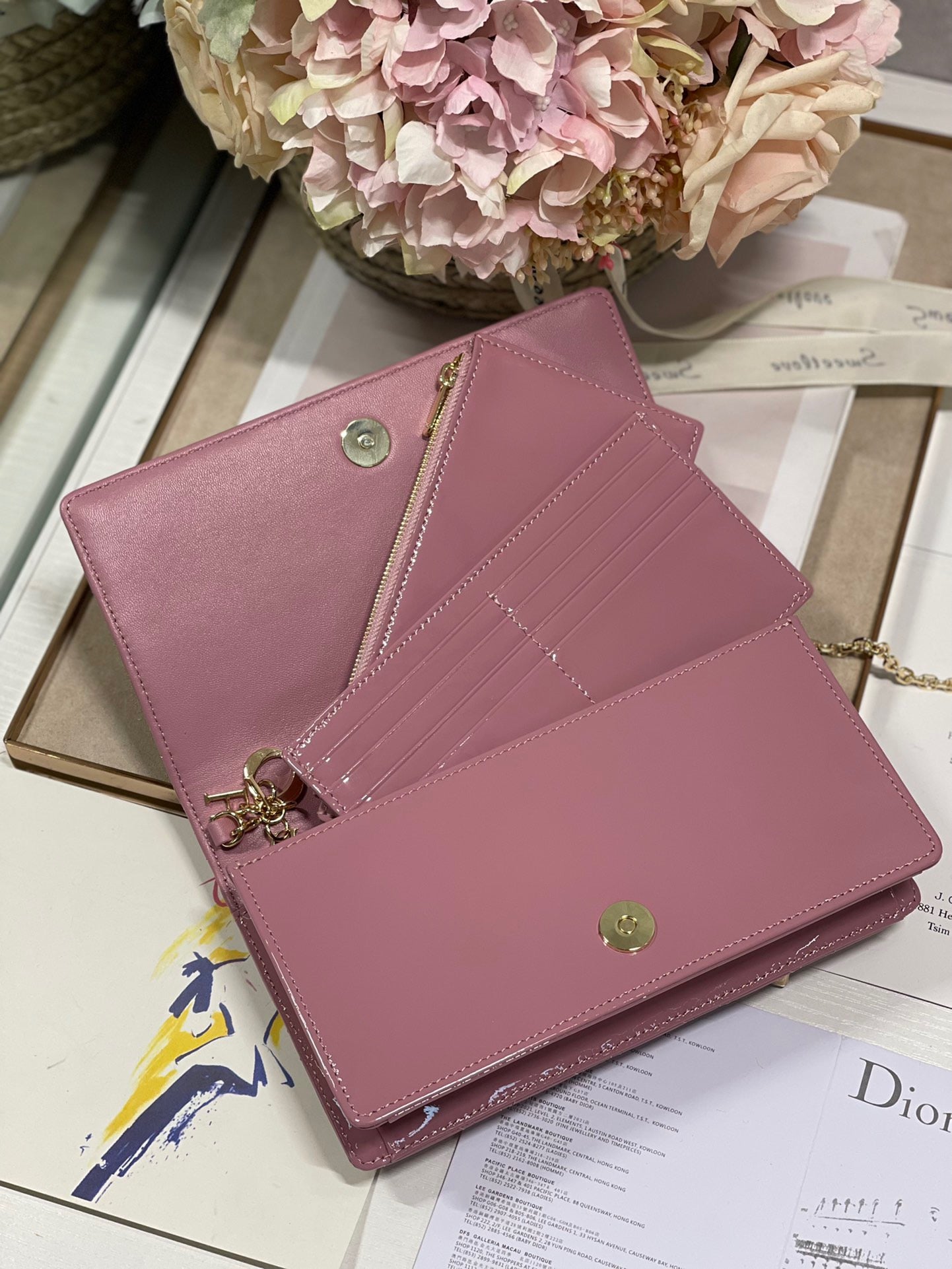 Top Quality Lady Pouch Pink, For Women, Womens Handbags 8.5in/21.5cm CD