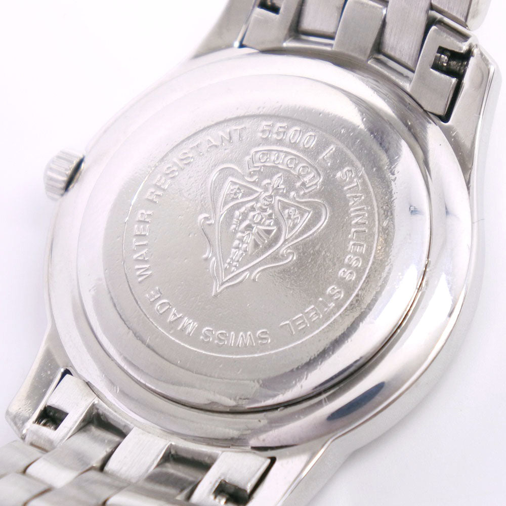 GUCCI Watches Quartz 5500L Stainless Steel Silver Silver dial Women  d