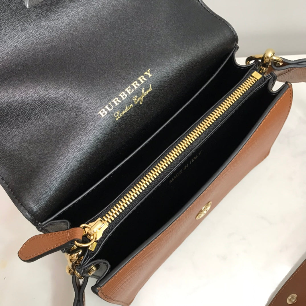 Top Quality Small Bridle Ho Check And Buckle Crossbody Brown For Women, Bags 7.8in/20cm