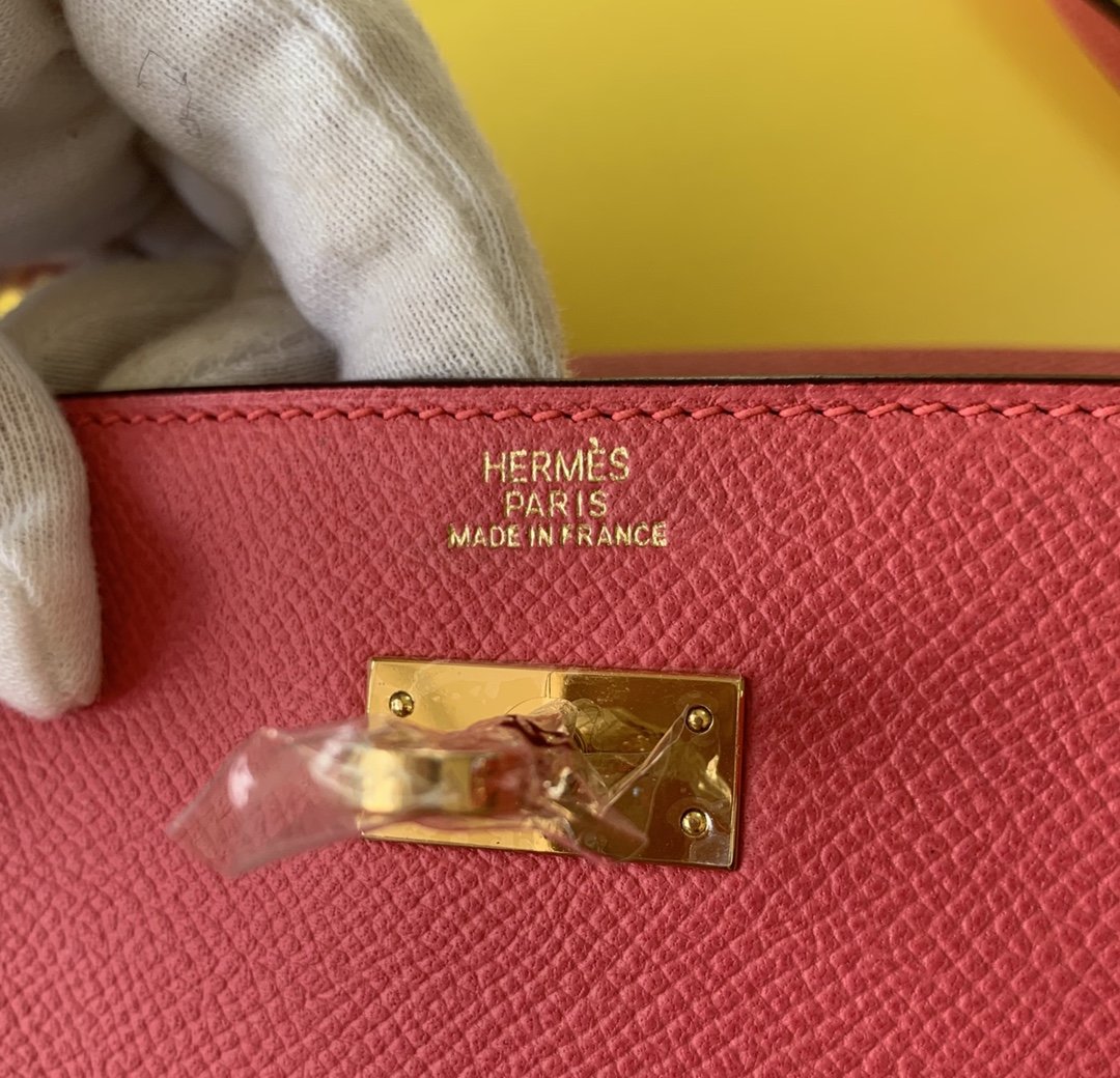 Top Quality Kelly Classique To Go Wallet  21cm/8.3in Gold Toned Hardware For Women Pink