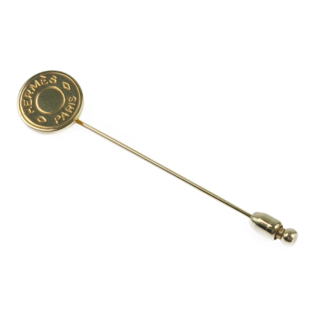 HERMES Brooch Plated Gold gold Pin Brooch Serie Women(Unisex)  d
