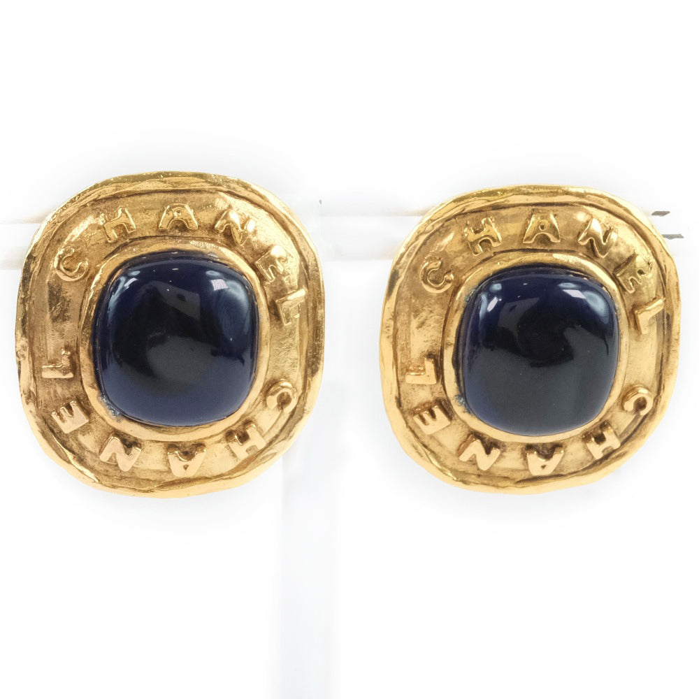 CHANEL Earring Plated Gold, Blue Stone gold Colored stone   Women