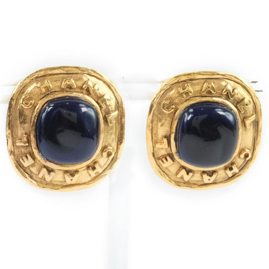 CHANEL Earring Plated Gold, Blue Stone gold Colored stone   Women