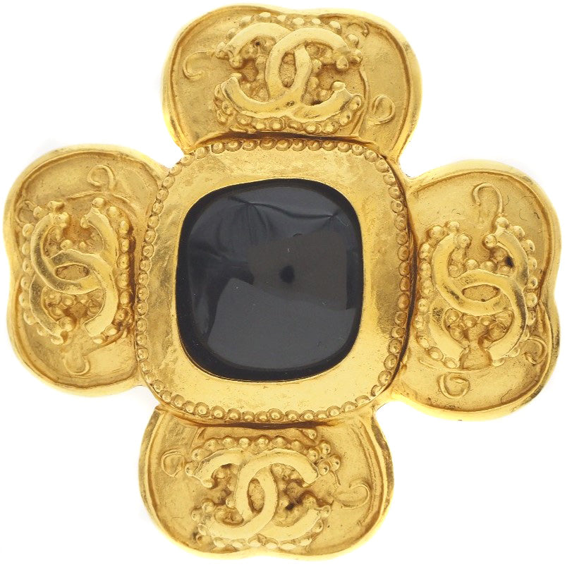 CHANEL Brooch Plated Gold gold   COCO Mark Women