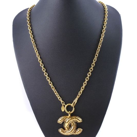 CHANEL Necklace Plated Gold gold   Matrasse COCO Mark Women