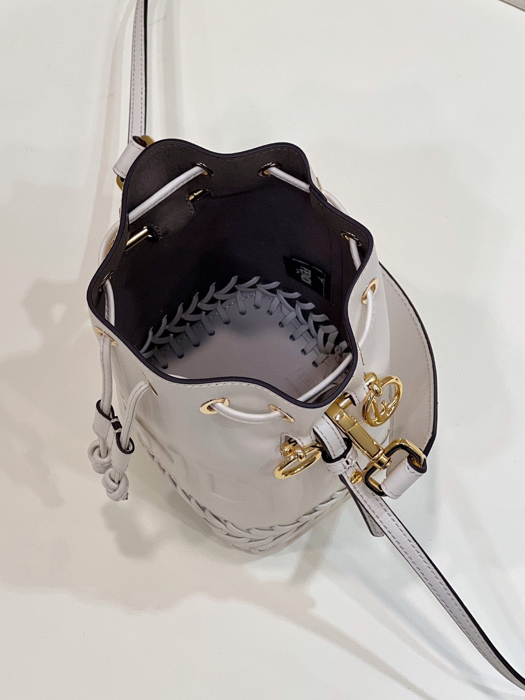 Top QualityTop Quality Mon Tresor White Mini-bag with stitching For Woman 18cm/7in 8BS010AGV0F0K7E