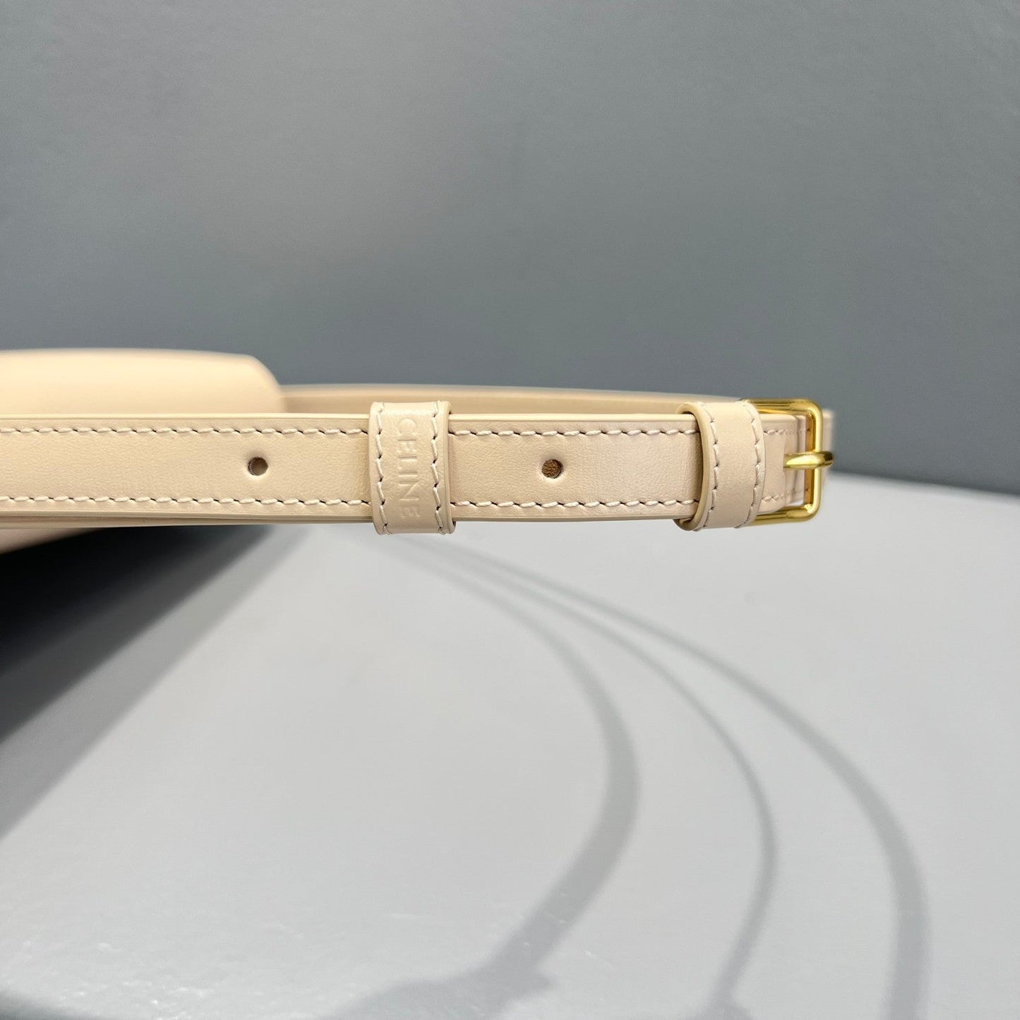 Top Quality Triomphe Shoulder Bag Beige For Women 8in/20.5cm
