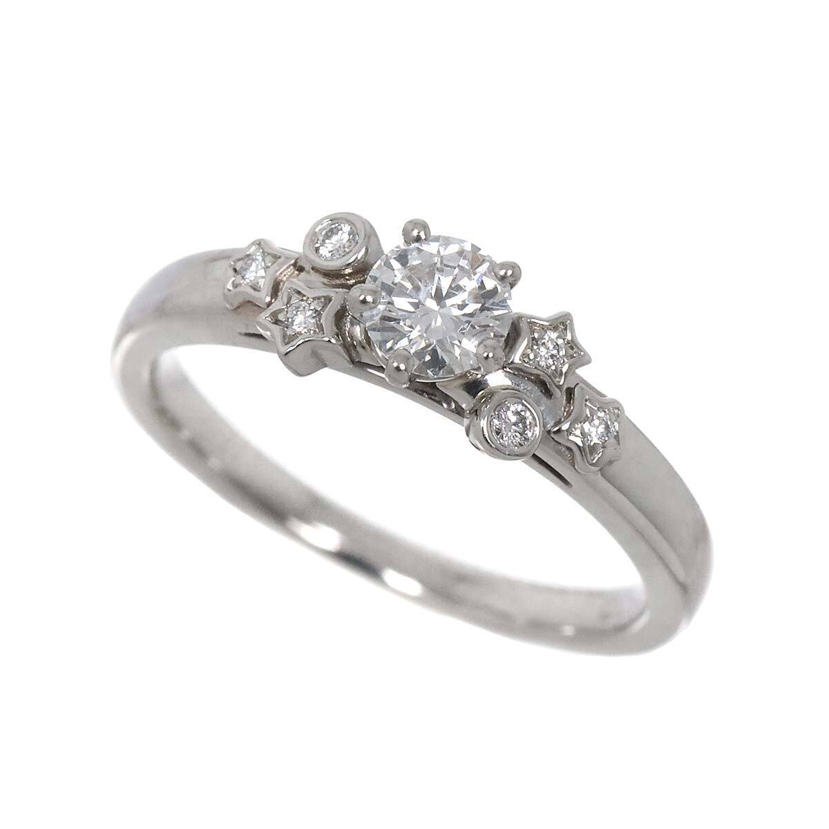 CHANEL COMETE Diamond 0.27ct E/VVS1/EX Ring Pt size49 4.75-5(US) 90256671