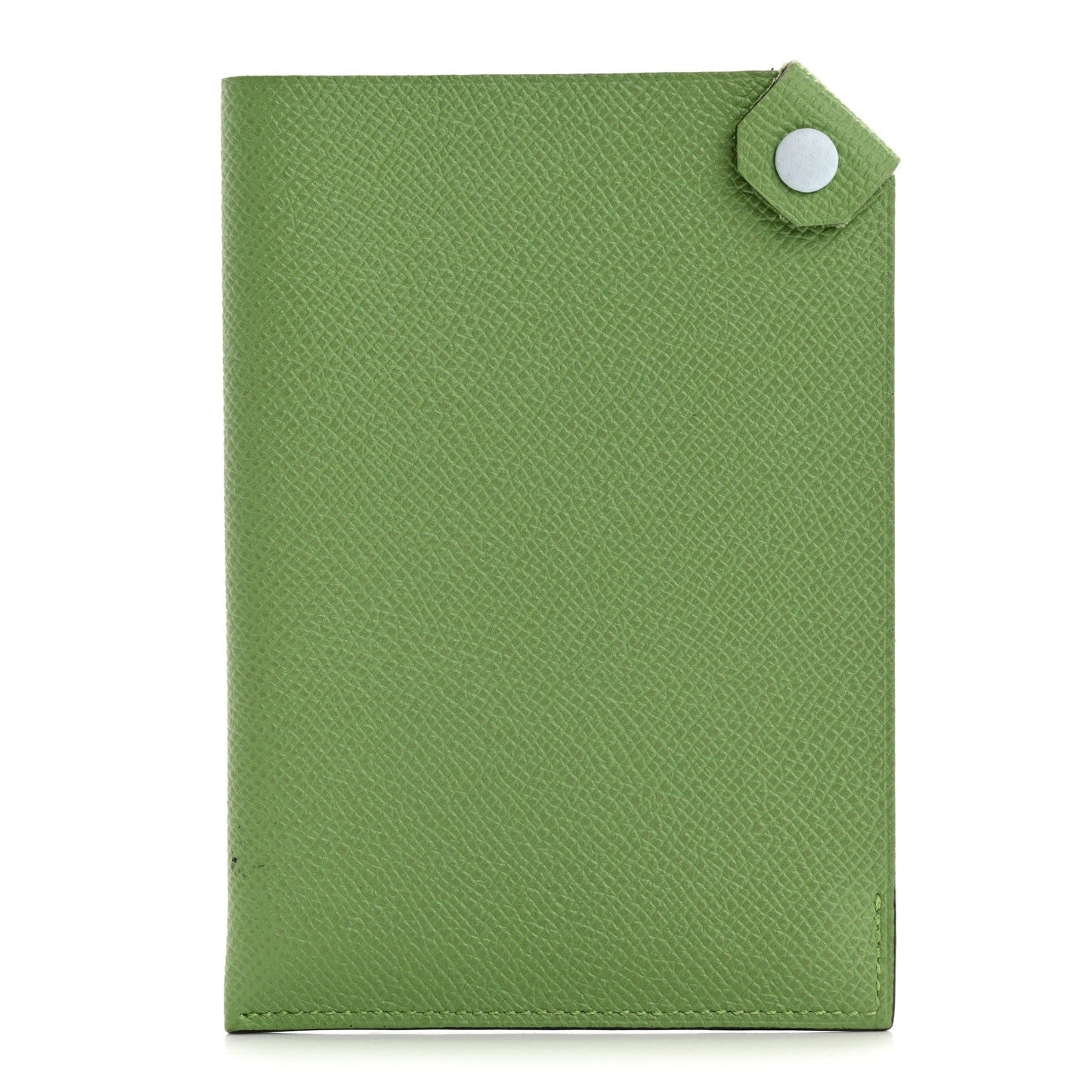 Hermes Epsom Tarmac Dot PM Passport Holder Vert Criquet Bleu Brume