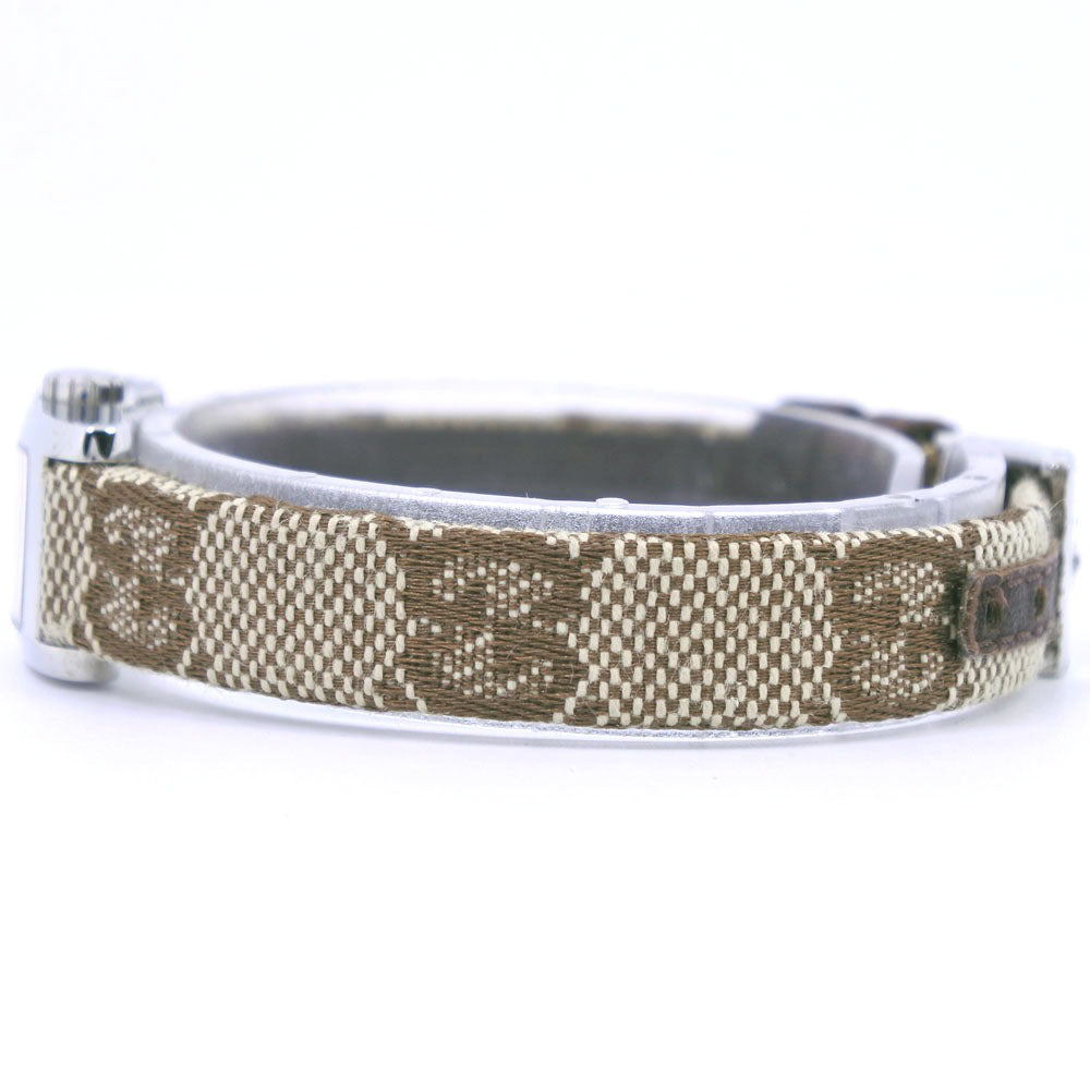 GUCCI Watches Quartz 8600L Stainless Steel, GG Canvas white White dial Women  d