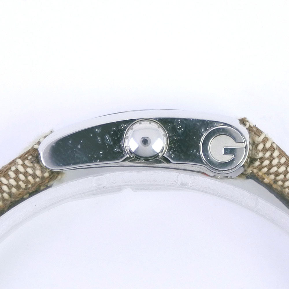 GUCCI Watches Quartz 8600L Stainless Steel, GG Canvas white White dial Women  d