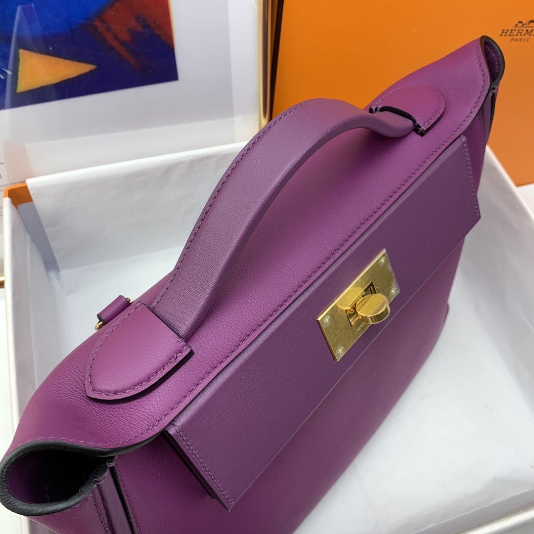 Top Quality 24/24 Clemence Swift Purple For Women, Handbags, Shoulder Bags 11.4in/29cm