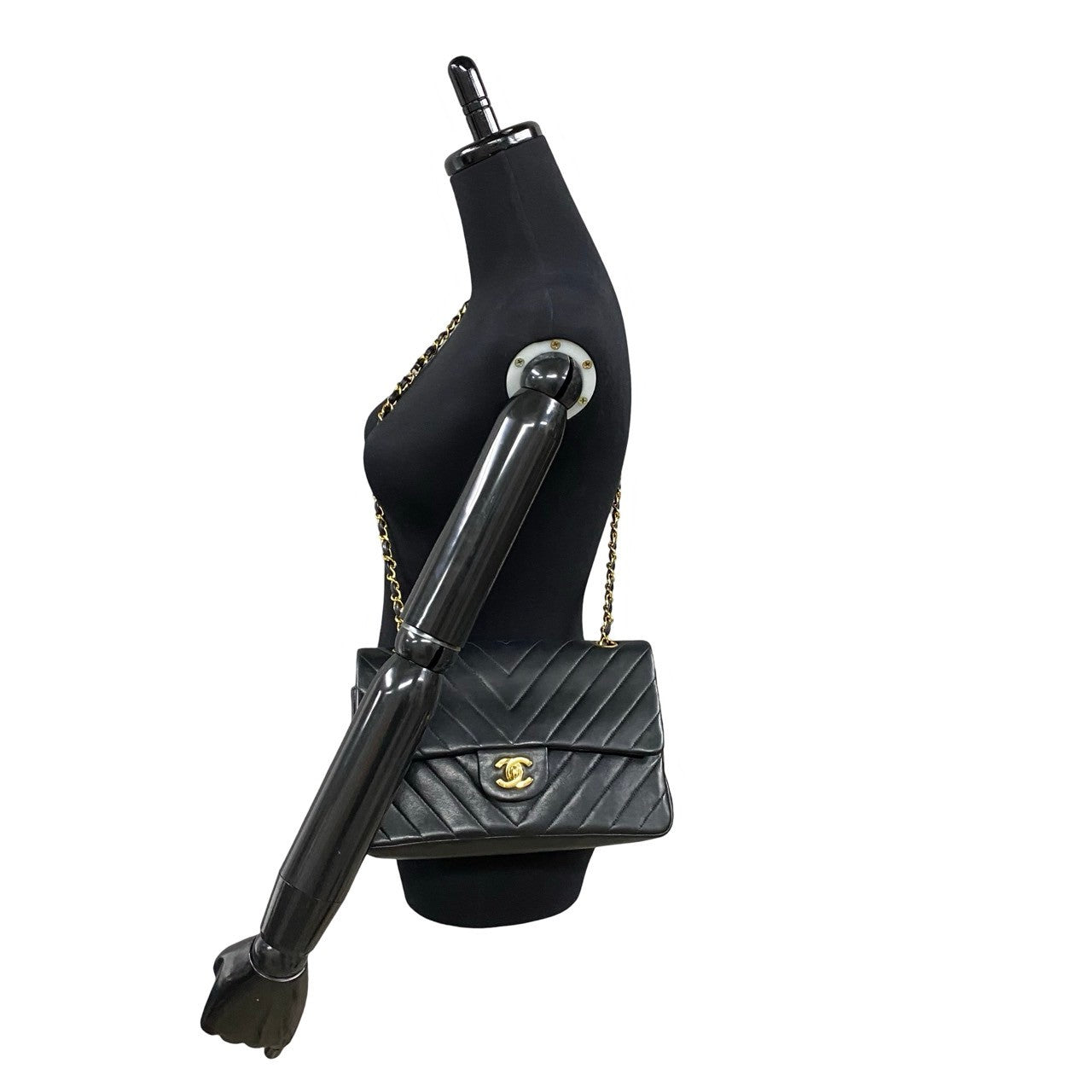 Chanel V Stitch Lambskin Shoulder Bag