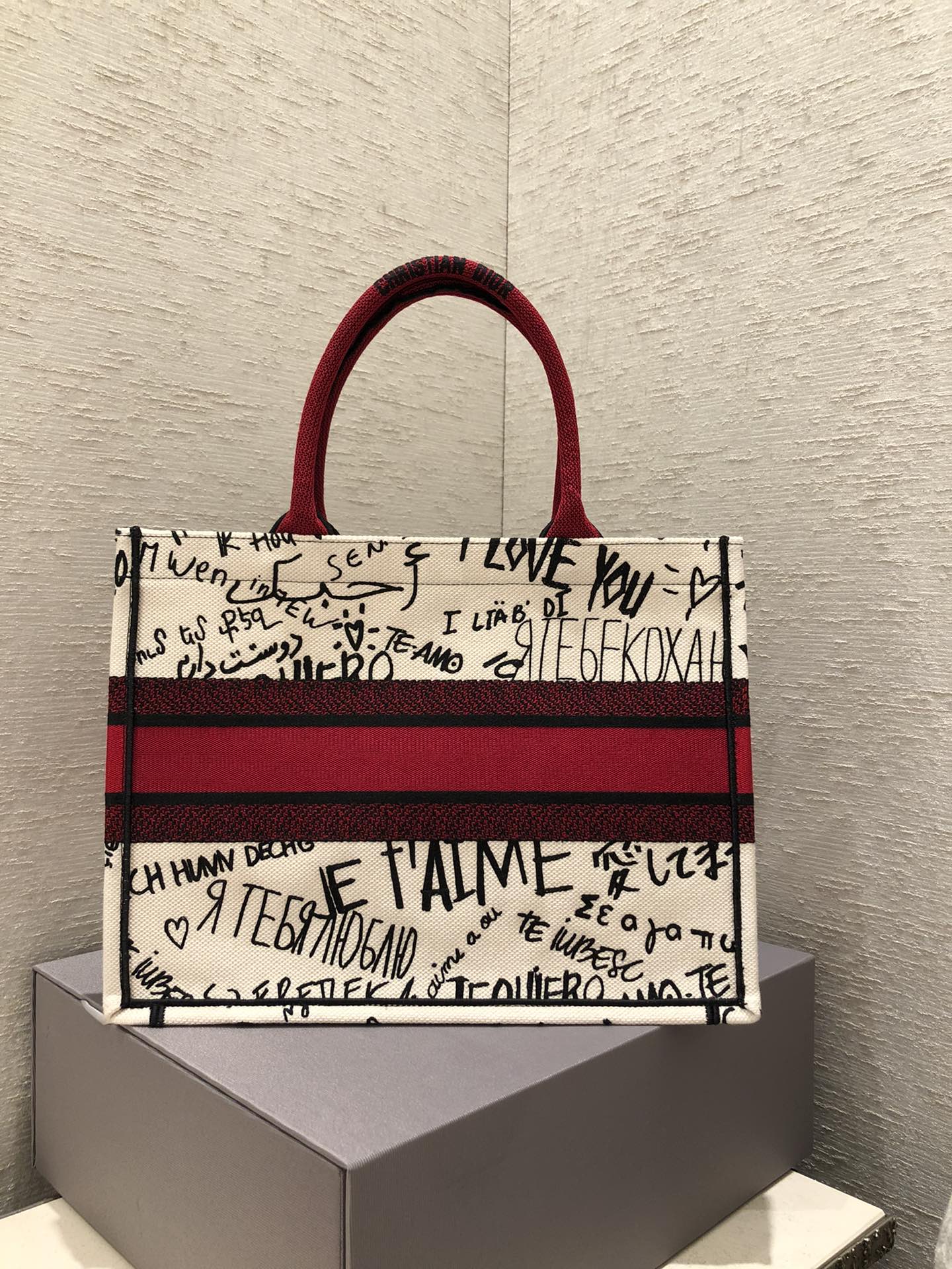 Top Quality MeTop Qualityum Book Tote Bag By Maria Grazia Chiuri For Women 14in/36cm CD