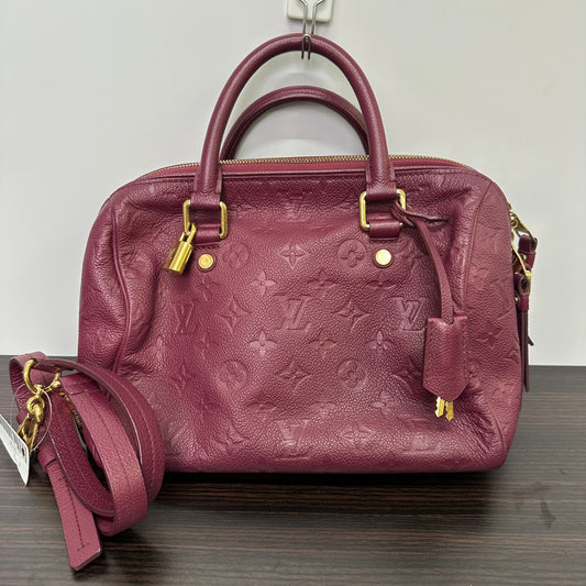 Louis Vuitton Speedy Bandouliere 25 Monogram Empreinte Wine LB122144