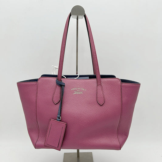 Gucci Leather Swing - Grey Shoulder Bags, Handbags  LA