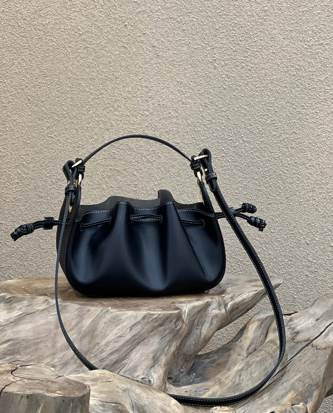 Top QualityTop Quality Pomodorino Black Mini Bag For Woman 17cm/6.5in