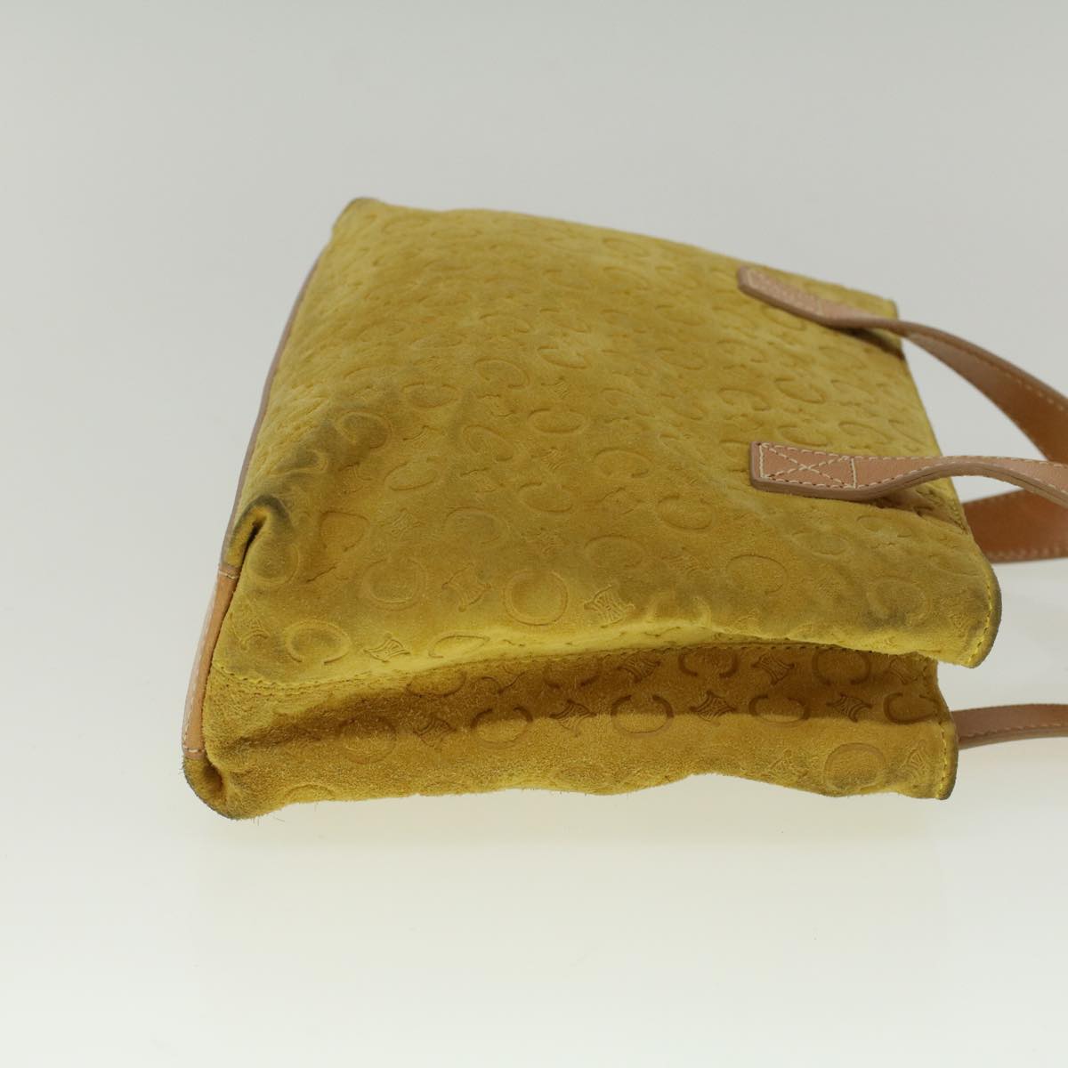 Luxury CELINE C Macadam Canvas Hand Bag Yellow  58815