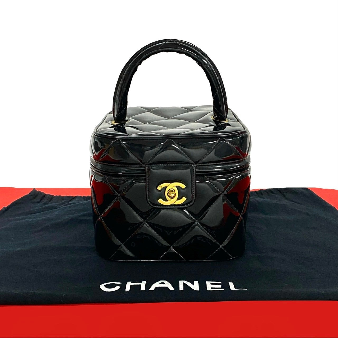 Chanel Matelasse Patent Leather Handbag