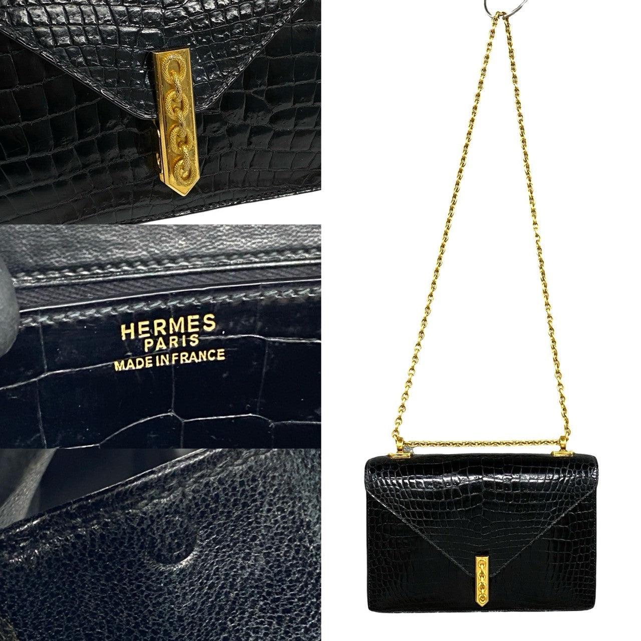 HERMES Shoulder Bag Polosus black Alcazar Women  d