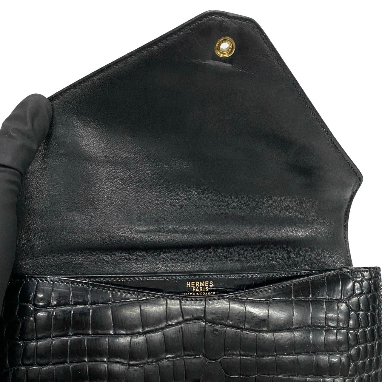 HERMES Shoulder Bag Polosus black Alcazar Women  d