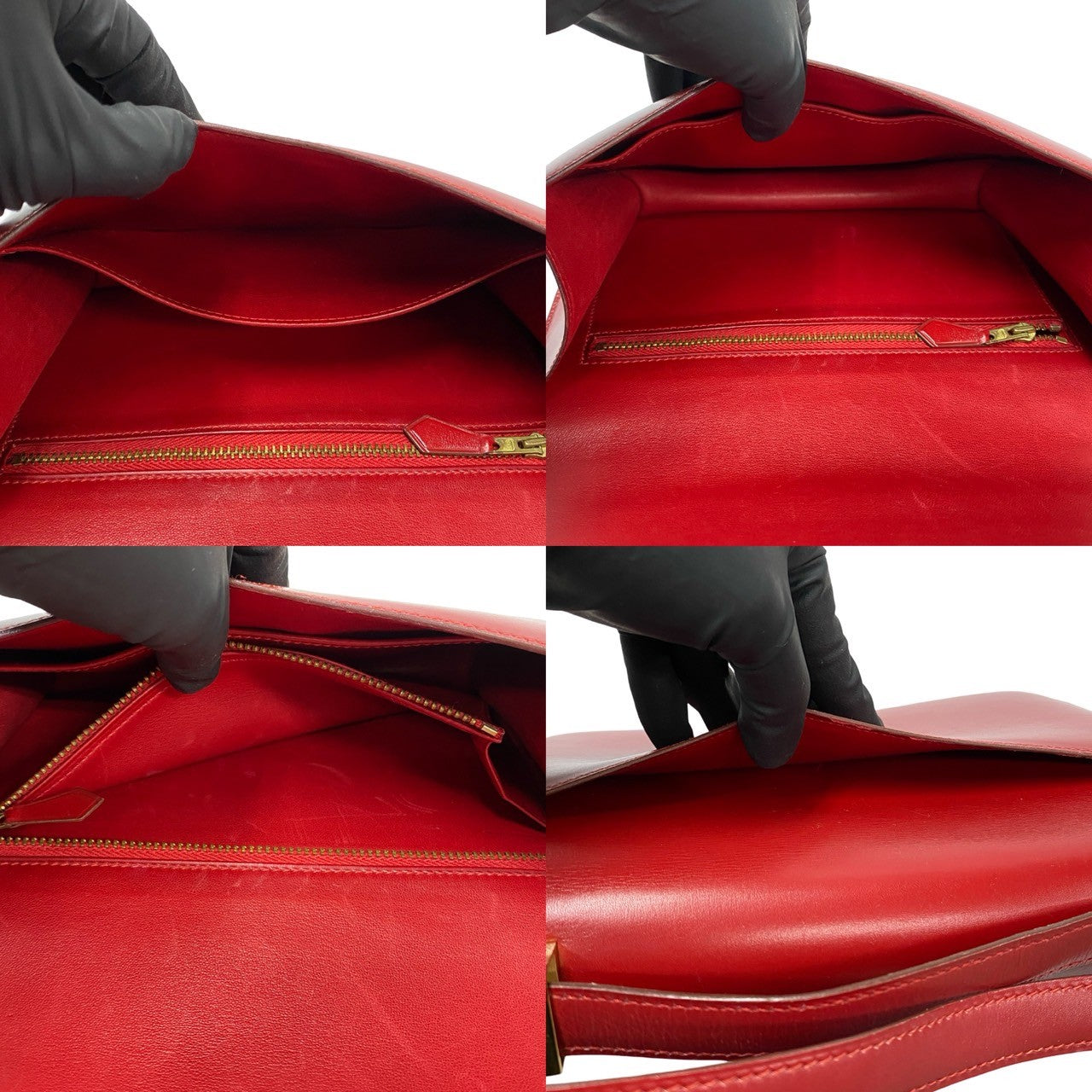HERMES Shoulder Bag Box scarf Red Constance 23 Women  d