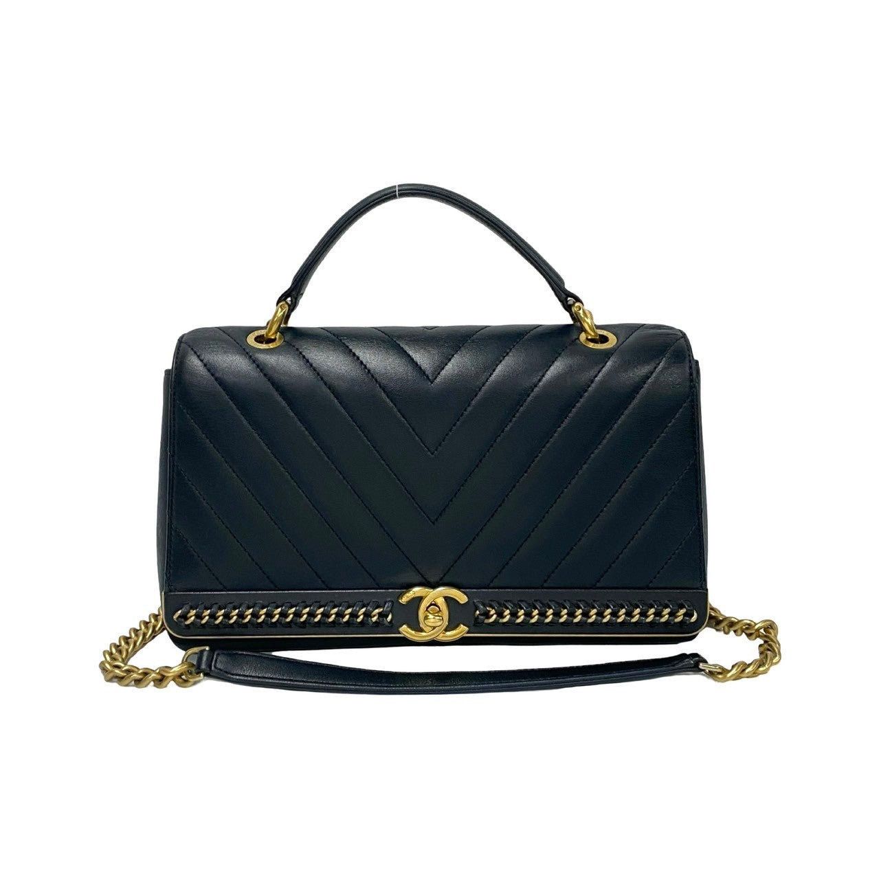 Chanel Coco Mark V Stitch Lambskin 2way Bag