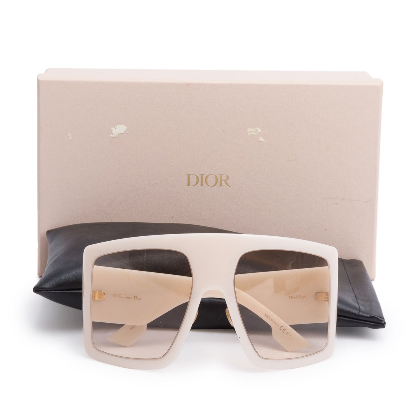 Christian Dior Pink Acetate DiorSoLight1 Oversize Shield Sunglasses